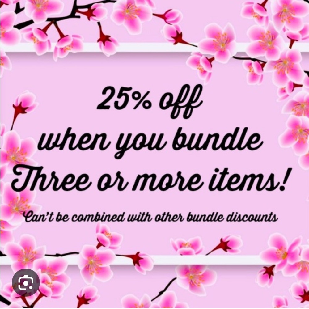 25% OFF BUNDLES OF 3